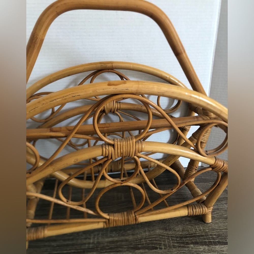Vtg Bentwood Magazine Rack - Picture 13 of 13